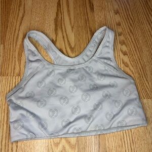 Women's White Sports Bra